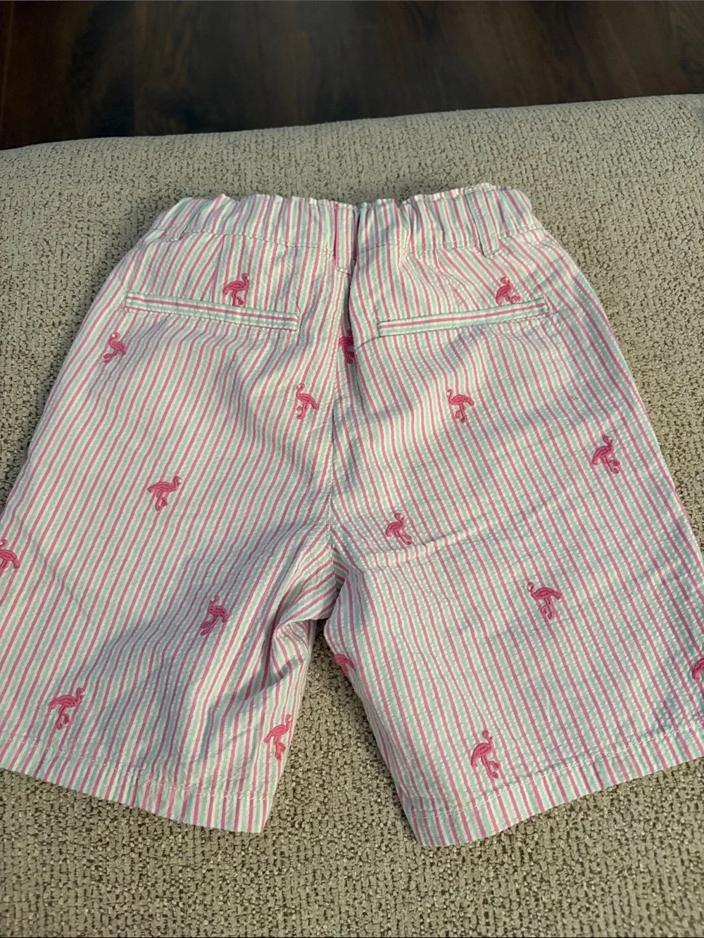 Gymboree Kids Pink Polo Shirt 8 with Mint Stripe with Matching Shorts 7
